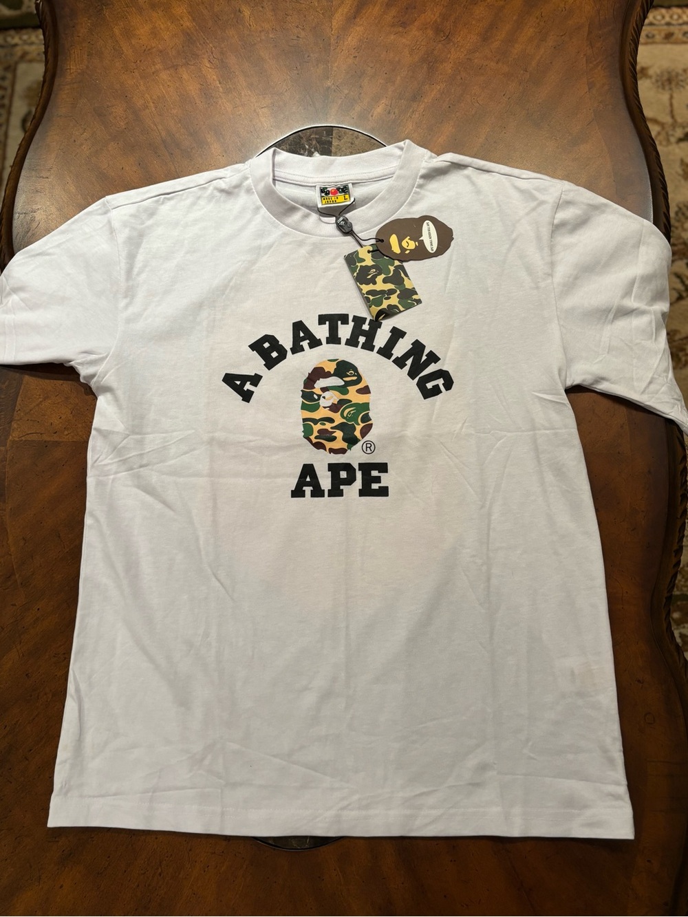 BAPE ABC Camo College Tee Size Large